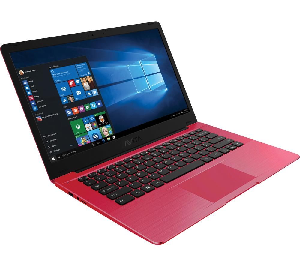 AVITA Pura 14 Laptop - AMD Ryzen 5, 256 GB SSD, Red, Red