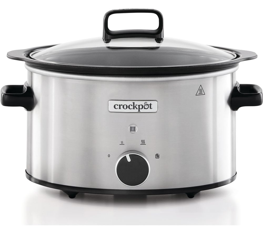 CROCK-POT Sizzle & Stew CSC085 Slow Cooker - Silver Stainless Steel