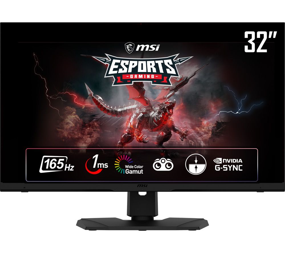 MSI MAG321QR Quad HD 32" IPS LCD Gaming Monitor Black Fast Delivery