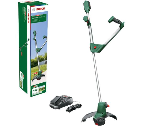 BOSCH UniversalGrassCut 18V-26 Cordless Grass Trimmer with 1 battery - Green
