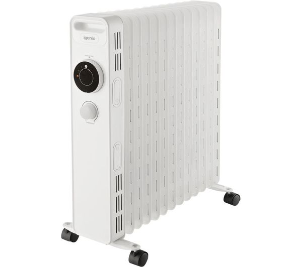 Igenix Ig2625 Portable Oil Filled Radiator White