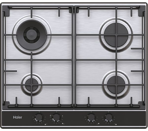 Haier Series 2 Hahg6br4s2x 60 Cm Gas Hob Stainless Steel
