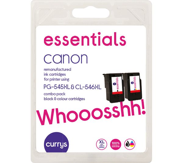 Essentials Canon Pg 545 Xl Cl 546 Xl Black Tri Colour Ink Cartridges