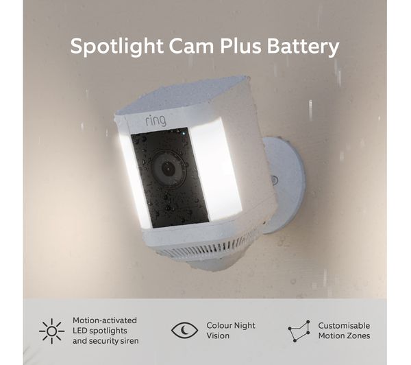 B09K1LWPRK RING Spotlight Cam Plus Battery Full HD 1080p WiFi