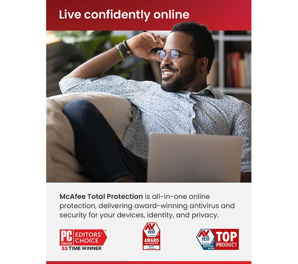 MTP31UDX1RNA3 MCAFEE Total Protection 1 year for 1 device Currys