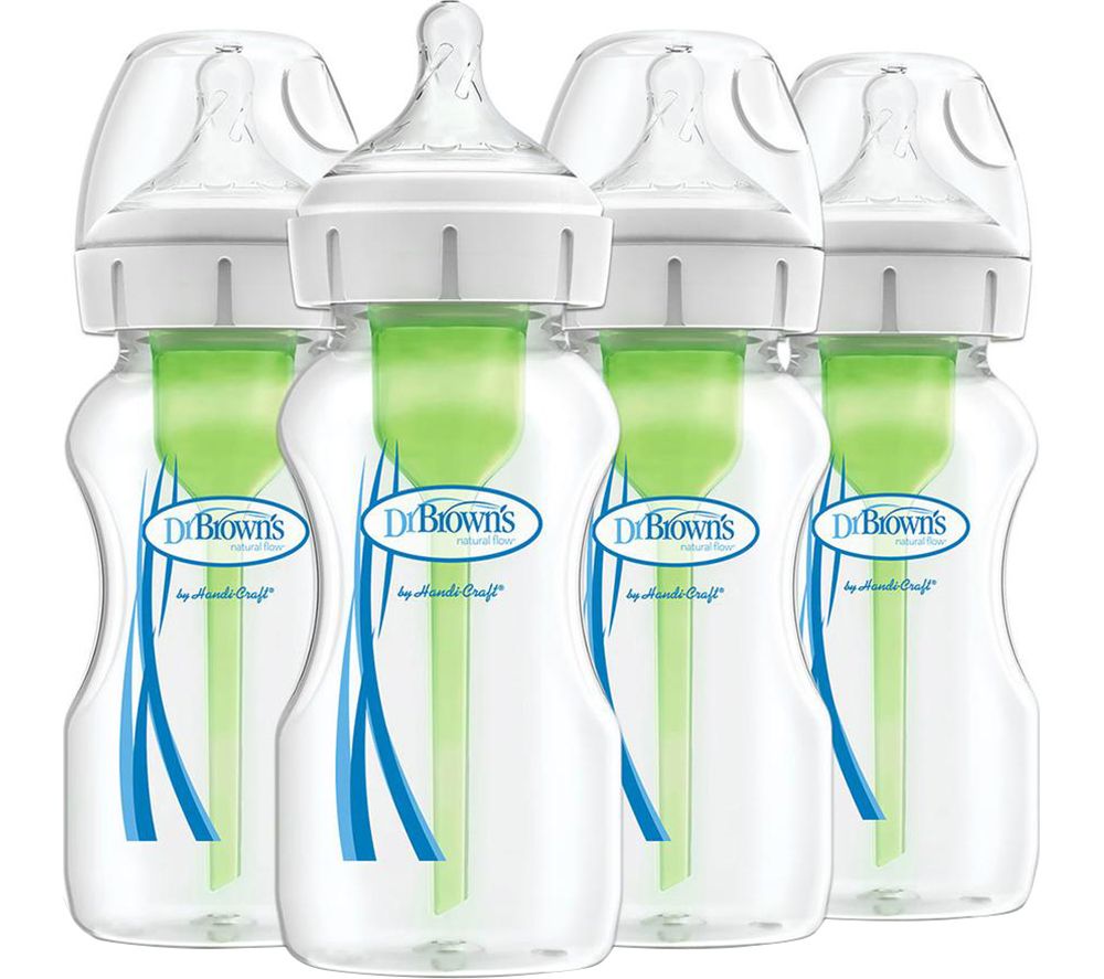 Natural Flow Options+ Anti-Colic DBWB94600 Baby Bottle Set - Green