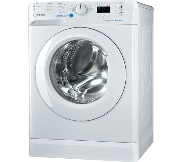 Image of INDESIT BWA 81485X W UK N 8 kg 1400 Spin Washing Machine - White