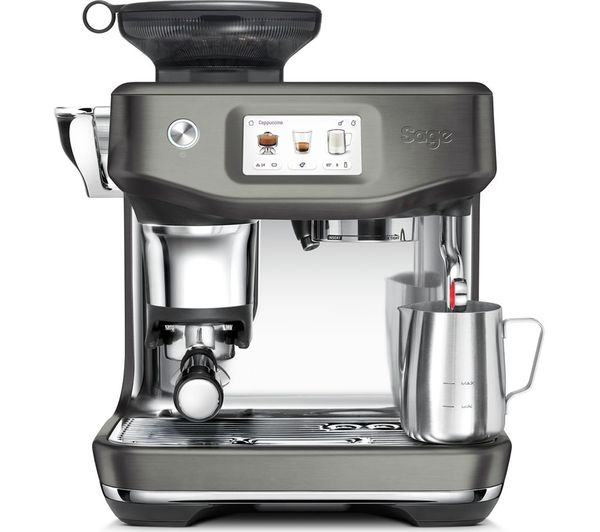 Sage The Barista Touch Impress Ses881 Bean To Cup Coffee Machine Black Stainless Steel