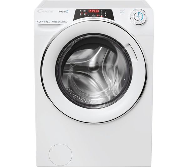 Candy Rapido Ro1696dwmc7 80 Wifi Enabled 9 Kg 1600 Spin Washing Machine White