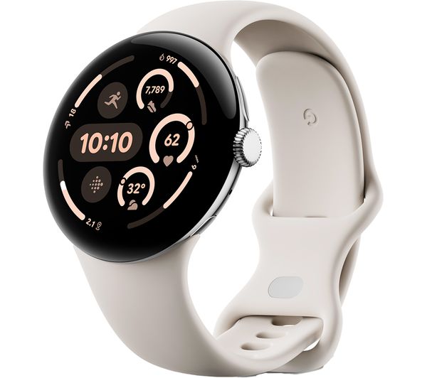 Google Pixel Watch 3 Wifi Silver Porcelain Band 45 Mm