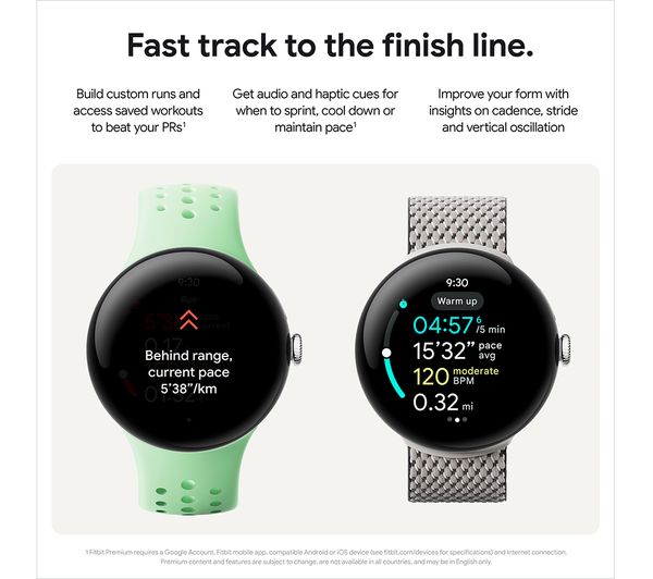 GOOGLE Pixel Watch 3 WiFi - Silver, Porcelain Band, 45 mm