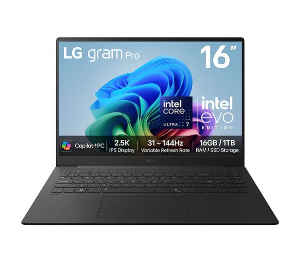 Lg Gram Pro 16z90ts Gau79a1 16 Laptop Copilot Pc Intel® Core™ Ultra 7 1 Tb Ssd Grey