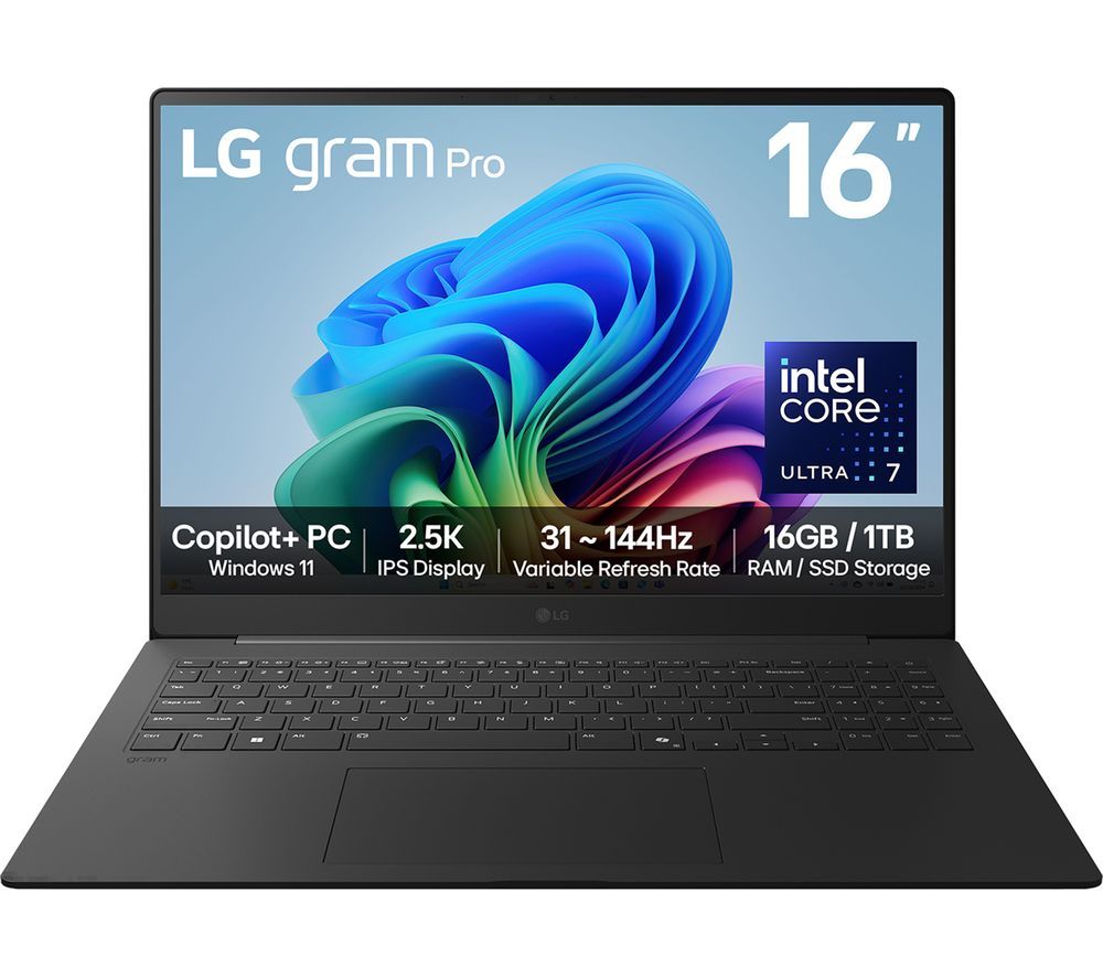 gram Pro 16Z90TS-G.AU79A1 16" Laptop, Copilot+ PC - Intel® Core™ Ultra 7, 1 TB SSD, Grey