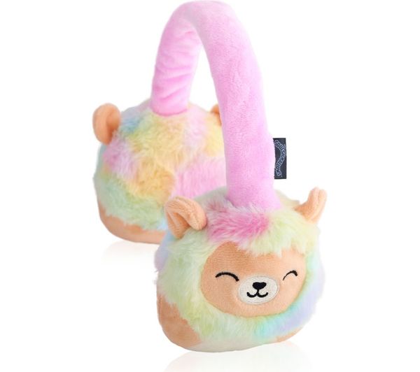 Lazerbuilt Squishmallows Leonard The Lion Plush Wireless Bluetooth Headphones Multicolour