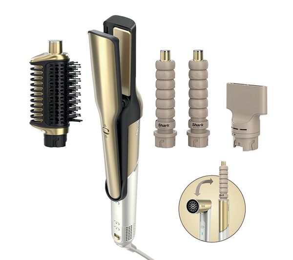 An image of SHARK Glam Straight & Waves Multi-Styler HD6041SUK - Gold