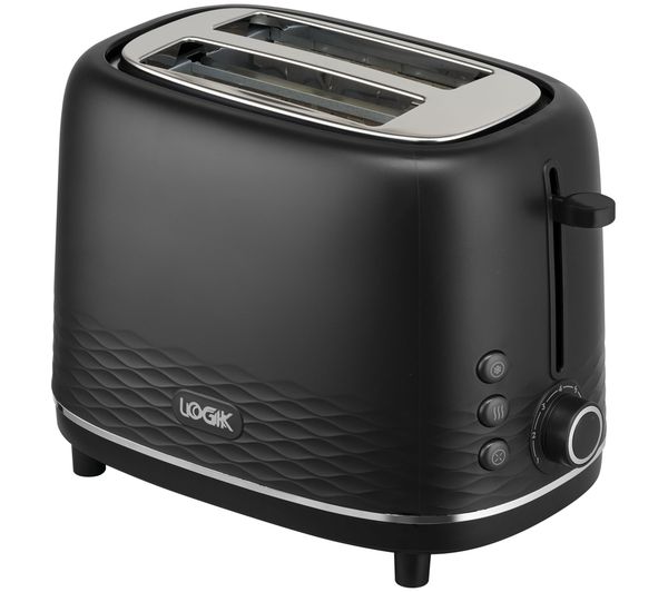 An image of LOGIK L02PTB26 2-Slice Toaster - Black