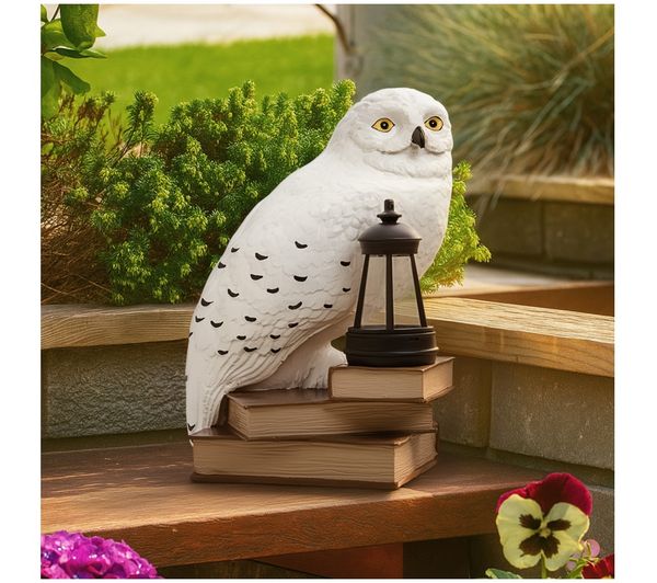 An image of PALADONE Harry Potter Hedwig Solar Gnome Light