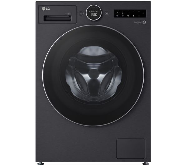 An image of LG Series 10 WHX9016TBC WiFi-enabled 11 kg Heat Pump Washer Dryer - Black