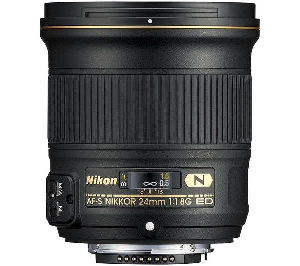 NIKON AF-S NIKKOR 24 mm f/1.8G ED Wide-angle Prime Lens