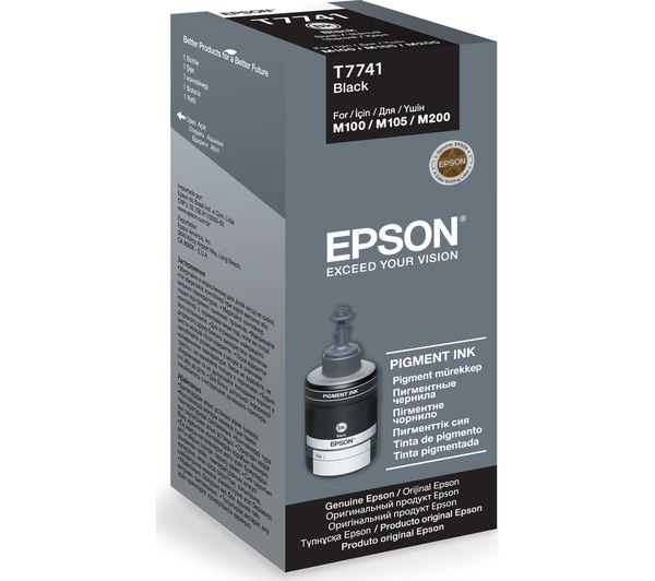 EPSON T7741 Black Ecotank Ink Bottle - 140 ml, Black