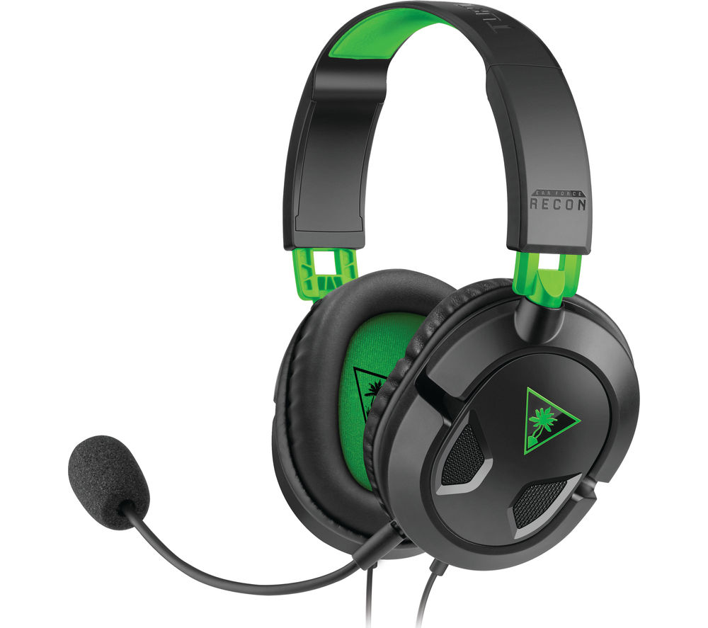 TURTLE BEACH Ear Force Recon 50X 2.0 Gaming Headset - Black & Green, Black