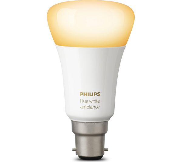 PHILIPS Hue Ambience Wireless Bulb - B22, White