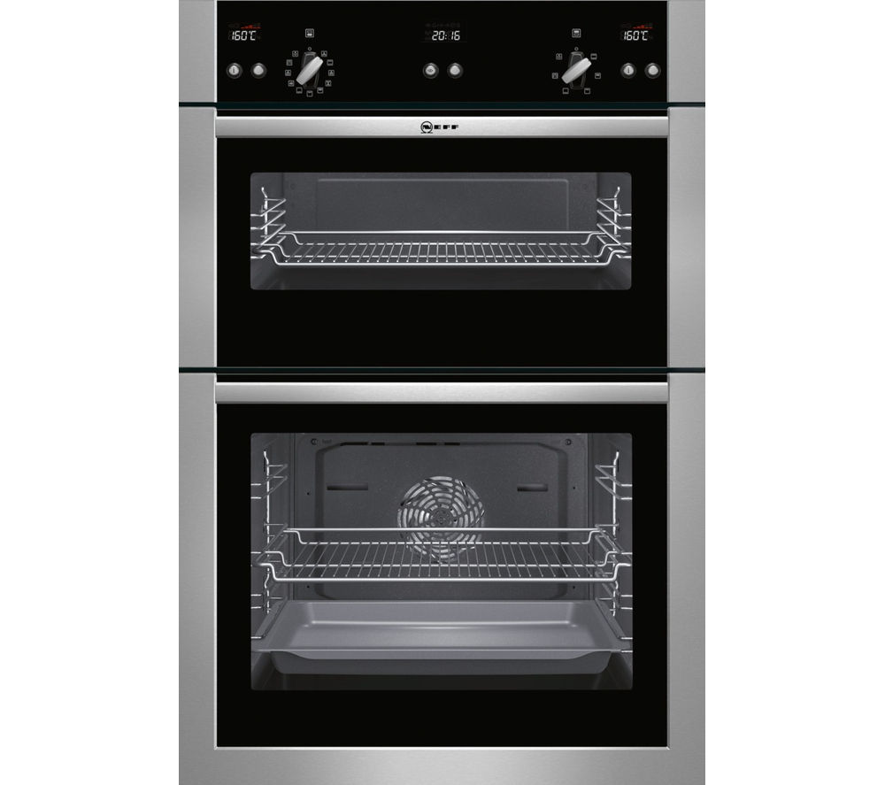 NEFF U15E52N5GB Electric Double Oven – Stainless Steel, Stainless Steel