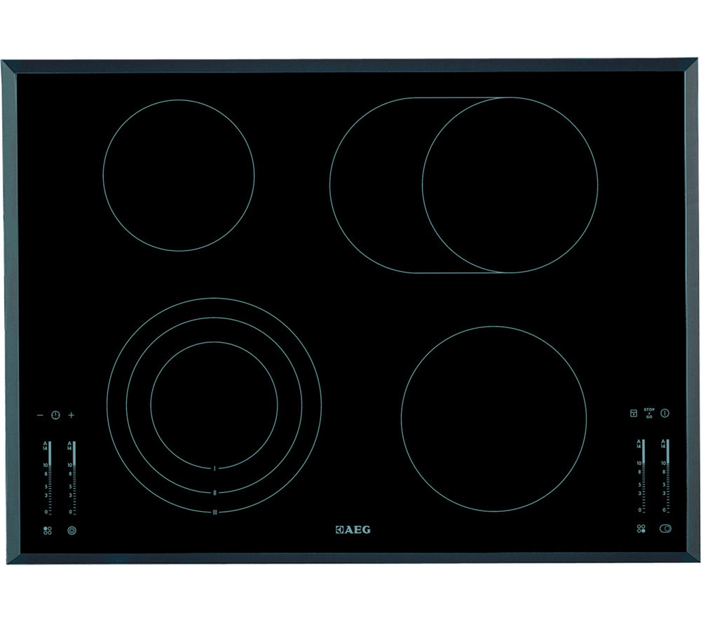 Aeg Hk764070fb Electric Ceramic Hob Black Fast Delivery Currysie 4582