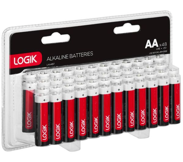 LOGIK LAA4817 AA Batteries - Pack of 48