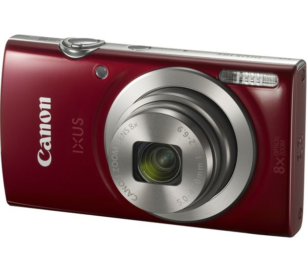 Canon IXUS 185 Compact Camera - Red, Red