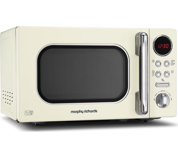 MORPHY RICHARDS Accents 511501 Compact Solo Microwave - Cream, Cream