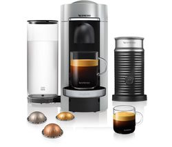 by Magimix Vertuo Plus Coffee Machine with Aeroccino - Silver