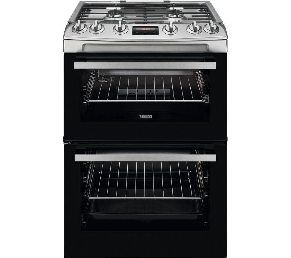 Buy Zanussi Zcgxe 60 Cm Gas Cooker Stainless Steel Free Delivery Currys