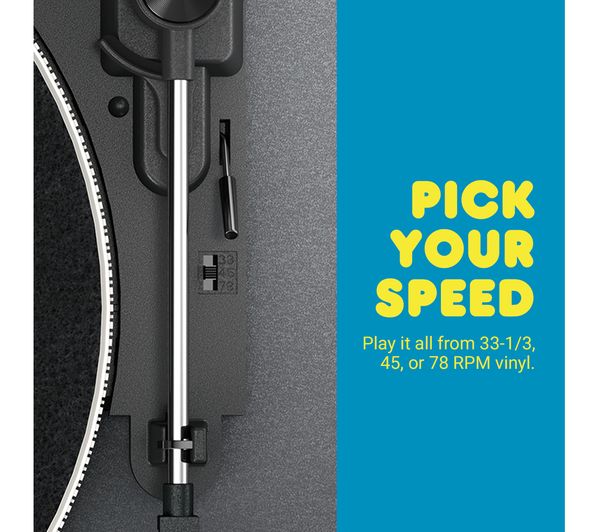 HXTT400BKA JAM Spun Out HXTT400BK Belt Drive Bluetooth Turntable