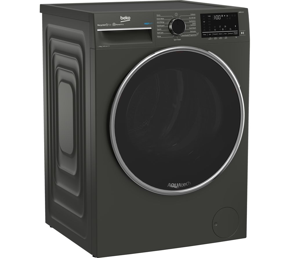 Pro Aquatech B5W5841AG Bluetooth 8 kg 1400 Spin Washing Machine - Graphite