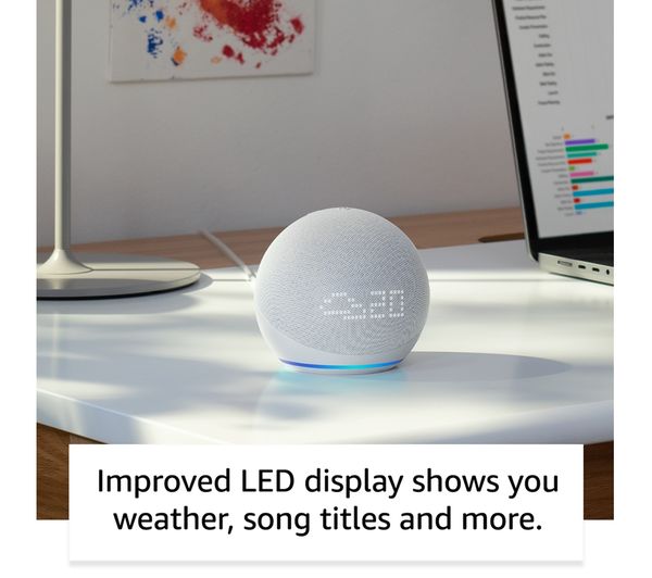 AMAZON Echo Dot (5th Gen) Smart Speaker with Clock & Alexa
