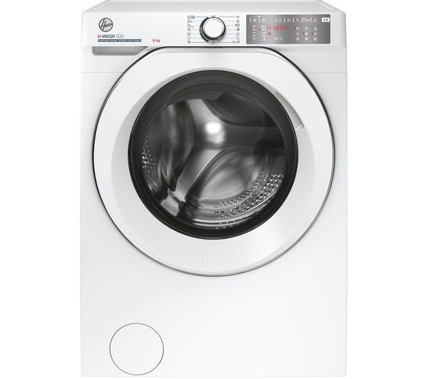 Image of HOOVER H Wash 500 HWB 68AMC/1-80 WiFi-enabled 8 kg 1600 Spin Washing Machine - White