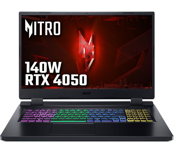 Image of ACER Nitro 5 AN517-55-74P6 17.3" Gaming Laptop - Intel® Core™ i7, RTX 4050, 1 TB SSD