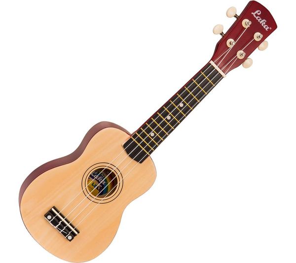 Laka Rainbow Series Soprano Ukulele Natural