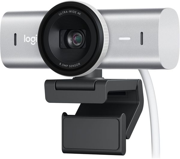 Image of LOGITECH MX Brio 4K Ultra HD Webcam - Pale Grey