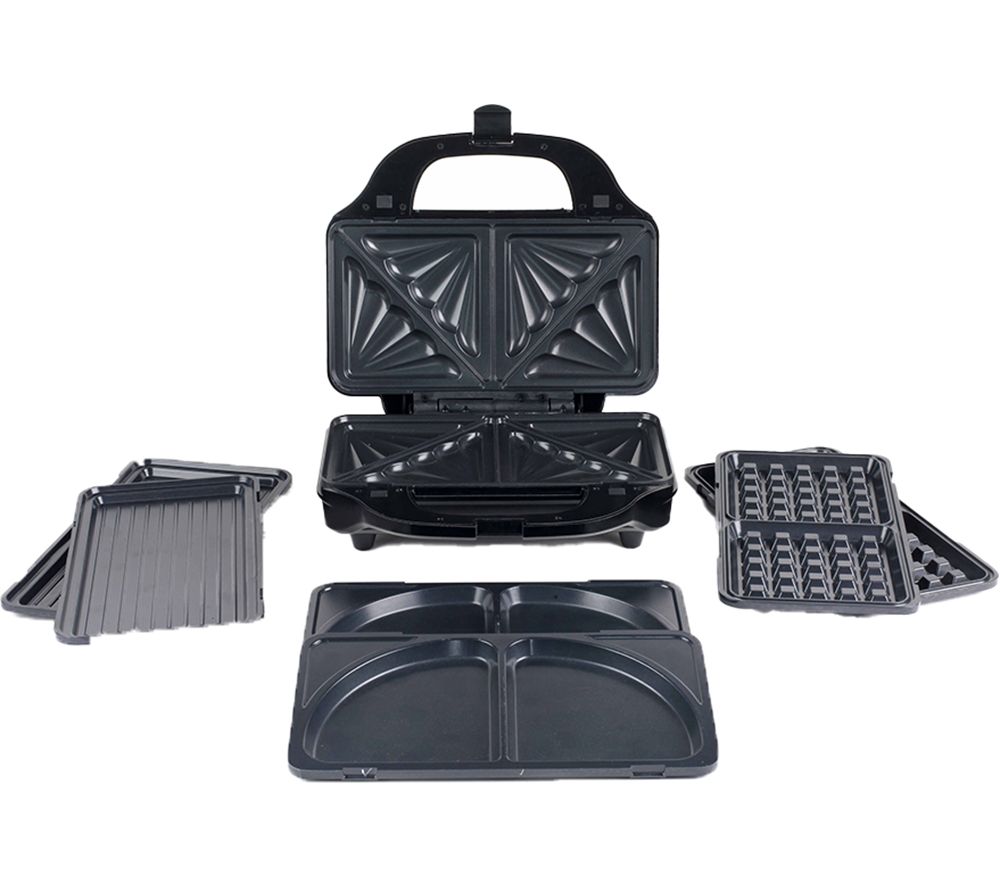 EK6343MBLK 4-in-1 Snack Maker - Black & Stainless Steel