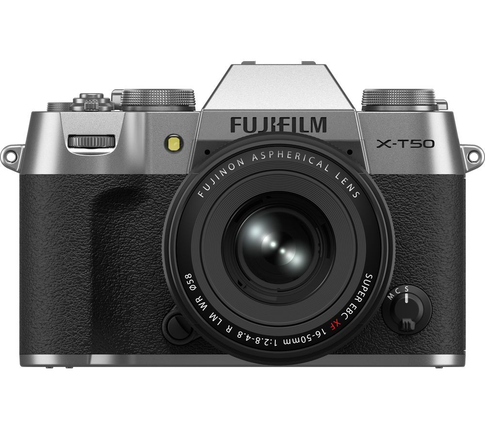 X-T50 Mirrorless Camera with FUJINON XF 16-50 mm f/2.8-4.8 R LM WR Lens - Silver