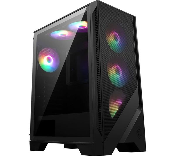 An image of MSI MAG FORGE 120A AIRFLOW ATX Mid-Tower PC Case - Black