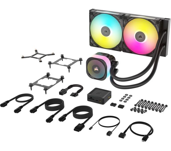 An image of CORSAIR iCUE LINK TITAN 280 RX RGB Liquid 280 mm CPU Cooler - RGB LED, Black