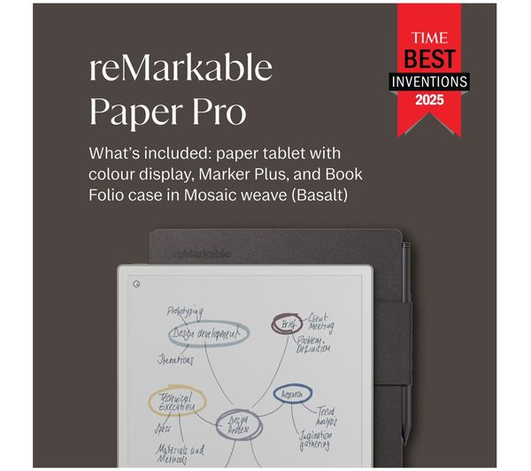 REMARKABLE Paper Pro with Marker Plus & Book Folio Pro Basalt
