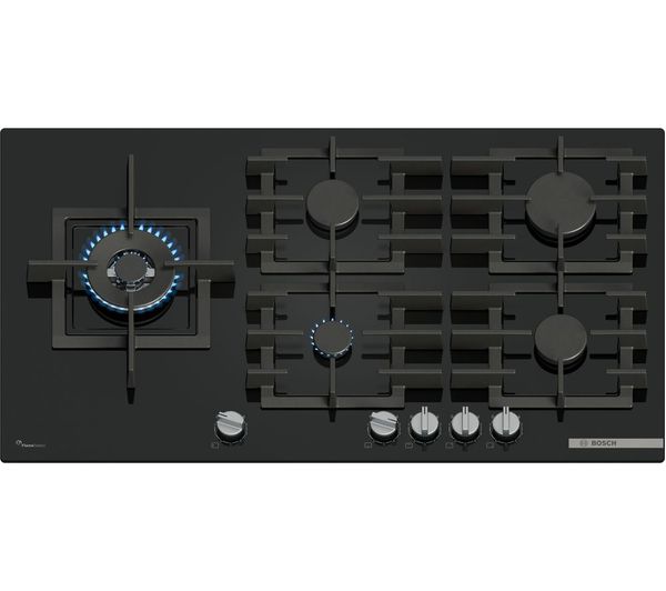 Bosch Series 6 Ppm9a6i40 90 Cm Gas Hob Black