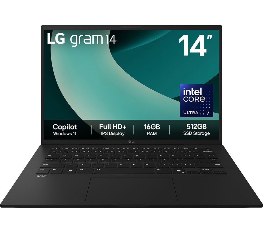gram 14 14Z90T-G.AA75A1 14" Laptop - Intel® Core™ Ultra 7, 512 GB SSD, Black