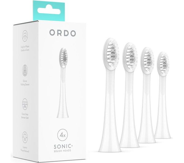 Ordo Sonic Replacement Toothbrush Heads Pack Of 4 White