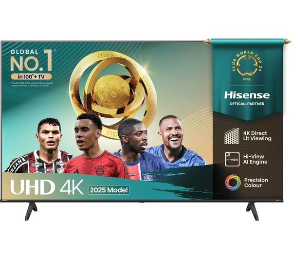 HISENSE A6Q 50" LED 4K HDR Smart TV with Freely - 50A6QTUK
