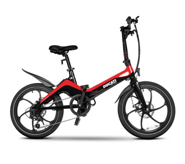 Ducati Mg20 Electric Folding Bike Black Red